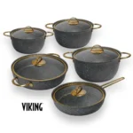 سرویس قابلمه گرانیت وایکینگ 10 پارچه طوسی