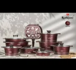 سرویس قابلمه گرانیت برند راکلند مدل مونیخ 17پارچه رنگ بادمجانی
