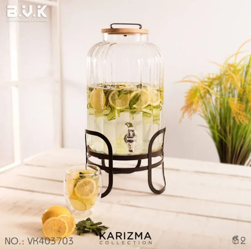 کلمن شیشه ای طرح کاریزما برند B.V.K کدvk403703 - Image 1