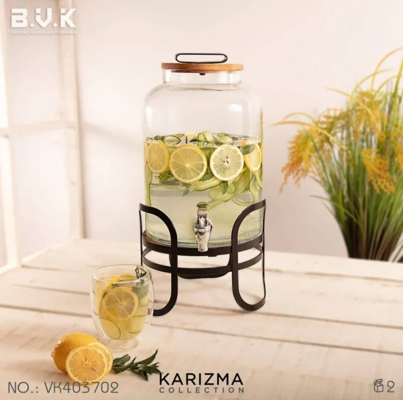 کلمن شیشه ای طرح کاریزما برند B.V.K کد 403702 vk - Image 1
