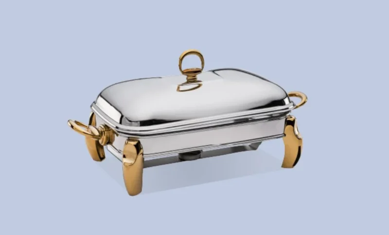 سوفله مستطیل کوچک پافیلی یونیک طلایی کد un-3106 - Image 1