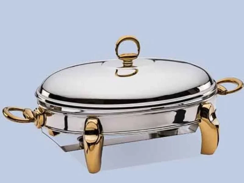 سوفله بیضی بزرگ پافیلی یونیک طلایی کد un-3108 - Image 1
