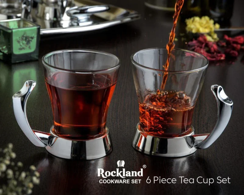 فنجان چای برند راکلند ROCKLAN نقره ای - Image 1