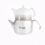 کتری و قوری لوله دار با قوری چینی برند ام جی اس MGS کد کالا K4109