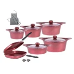 سرویس آشپزخانه 15 پارچه رنگی برند ام جی اس MGS کد کالا KSC 5500