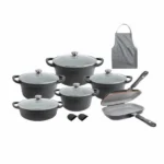 سرویس آشپزخانه 15 پارچه رنگی برند ام جی اس MGS کد کالا KSC 5505