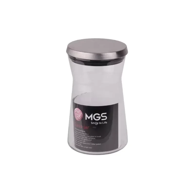 جا ادویه شیشه ای با درب استیل 200CC برند ام جی اس MGS کد کالا SP200S - Image 1