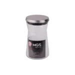 جا ادویه شیشه ای با درب استیل 120CC برند ام جی اس MGS کد کالا SP120S