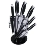 سرویس کارد ۹ پارچه مشکی برند ام جی اس MGS کد کالا S-K6005-T9(A3D)