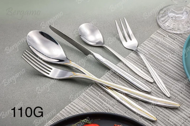 سرویس قاشق وچنگال 38 پارچه 6 نفره برگامو کد 110G Bergamo - Image 1